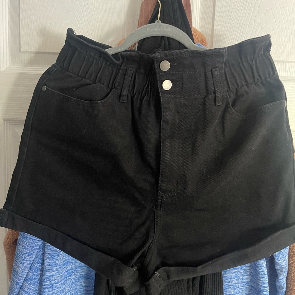 Black shorts, never worn before.